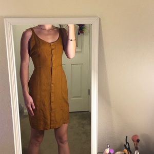 autumn orange RVCA burrows down dress